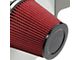 Aluminum Cold Air Intake with Red Filter and Heat Shield; Silver (10-11 V6 Camaro)