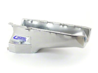 Canton 1986+ Small Block Chevy Road Race Oil Pan; Zinc Plated (93-97 5.7L Camaro)