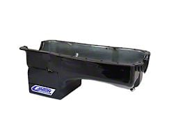 Canton 289-302 Street Deep Sump Rear Oil Pan; Black (79-95 5.0L Mustang)