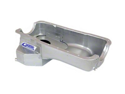 Canton 289-302 Rear T-Sump Street Oil Pan; Zinc Plated (86-95 5.0L Mustang)