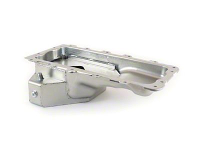 Canton 4.6L/5.4L Modular Rear T-Sump Street Oil Pan; Zinc Plated (96-09 V8 Mustang)