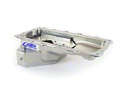 Canton 4.6L/5.4L Modular Rear T-Sump Road Race Oil Pan; Zinc Plated (96-09 V8 Mustang)