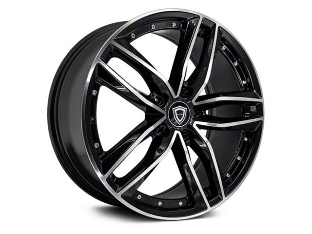 Capri Luxury C5228 Gloss Black Machined Wheel; 20x8.5 (05-09 Mustang)
