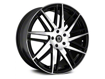 Capri Luxury C0103 Gloss Black Machined Wheel; 22x9 (06-10 RWD Charger)