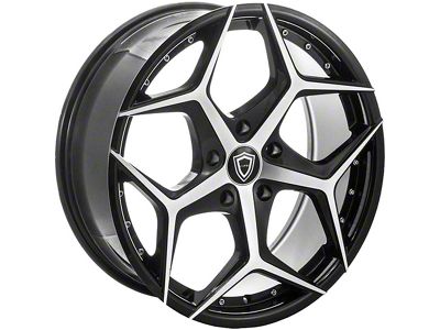 Capri Luxury C5194 Gloss Black Machined Wheel; 20x8.5; 15mm Offset (06-10 RWD Charger)