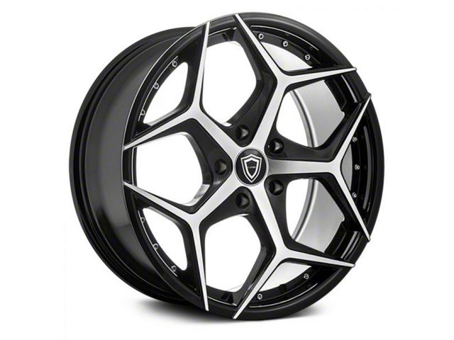 Capri Luxury C5194 Gloss Black Machined Wheel; 22x9 (06-10 RWD Charger)