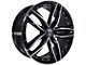 Capri Luxury C5228 Gloss Black Machined Wheel; Rear Only; 20x10 (06-10 RWD Charger)