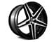 Capri Luxury C5260 Gloss Black Machined Wheel; 22x9 (06-10 RWD Charger)