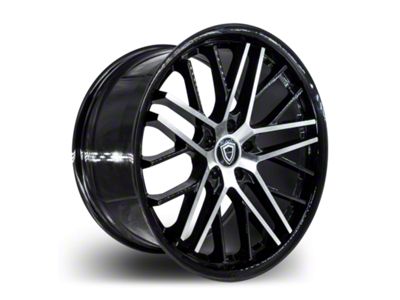 Capri Luxury C0104 Gloss Black Machined Wheel; Rear Only; 20x10.5 (10-15 Camaro)
