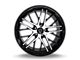 Capri Luxury C0104 Gloss Black Machined Wheel; Rear Only; 20x10.5 (10-15 Camaro)