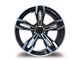 Capri Luxury C5111 Gloss Black Machined Wheel; Rear Only; 20x10 (10-15 Camaro)