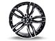 Capri Luxury C5228 Gloss Black Machined Wheel; Rear Only; 20x10 (10-15 Camaro)