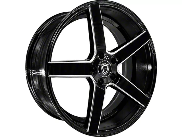 Capri Luxury C5178 Gloss Black Milled Wheel; 20x8.5 (10-14 Mustang)