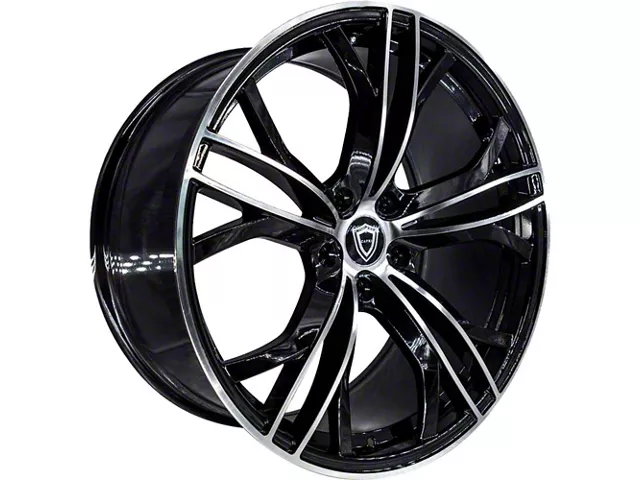 Capri Luxury C5189 Gloss Black Machined Wheel; 20x8.5 (2024 Mustang)