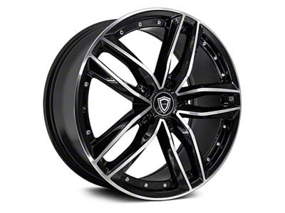 Capri Luxury C5228 Gloss Black Machined Wheel; 20x8.5 (2024 Mustang)