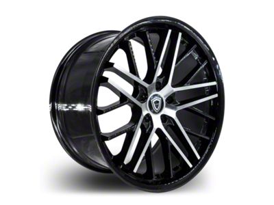 Capri Luxury C0104 Gloss Black Machined Wheel; Rear Only; 20x10.5; 38mm Offset (16-24 Camaro)