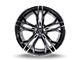 Capri Luxury C5189 Gloss Black Machined Wheel; Rear Only; 20x10.5 (16-24 Camaro)