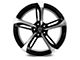 Capri Luxury C5191 Gloss Black Machined Wheel; 22x9 (08-23 RWD Challenger, Excluding Widebody)