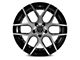 Capri Luxury C0136 Gloss Black Machined Wheel; Rear Only; 22x10.5 (11-23 RWD Charger, Excluding Widebody)