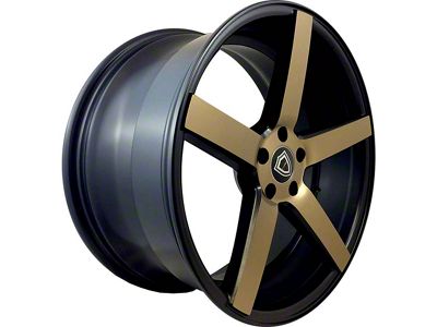Capri Luxury C5178 Satin Black with Bronze Face Wheel; 20x8.5 (11-23 RWD Charger)