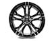 Capri Luxury C5189 Gloss Black Machined Wheel; 22x9 (11-23 RWD Charger, Excluding Widebody)
