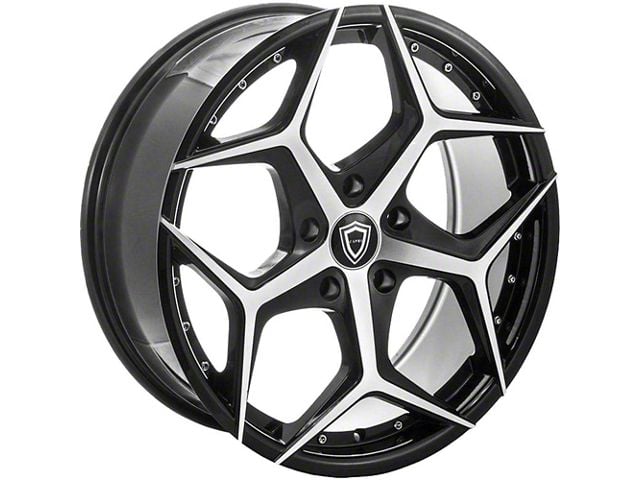 Capri Luxury C5194 Gloss Black Machined Wheel; 20x8.5 (11-23 RWD Charger)