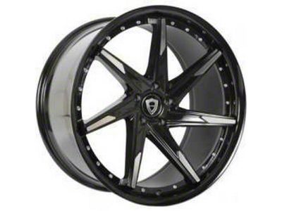 Capri Luxury C7023 Gloss Black Machined Wheel; 20x8.5; 15mm Offset (11-23 RWD Charger)