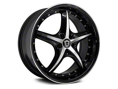 Capri Luxury C5193 Gloss Black Machined Wheel; 20x8.5; 35mm Offset (21-25 Mustang Mach-E)