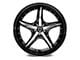 Capri Luxury C5193 Gloss Black Machined Wheel; 20x8.5 (21-24 Mustang Mach-E)
