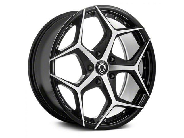 Capri Luxury C5194 Gloss Black Machined Wheel; 20x8.5 (21-24 Mustang Mach-E)