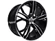Capri Luxury C5189 Gloss Black Machined Wheel; Rear Only; 20x10.5 (15-23 Mustang GT, EcoBoost, V6)
