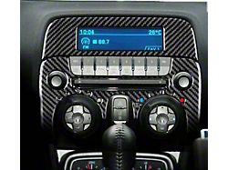 carbonaddons Radio Switch Trim Overlay; Blue Carbon Fiber (10-12 Camaro)
