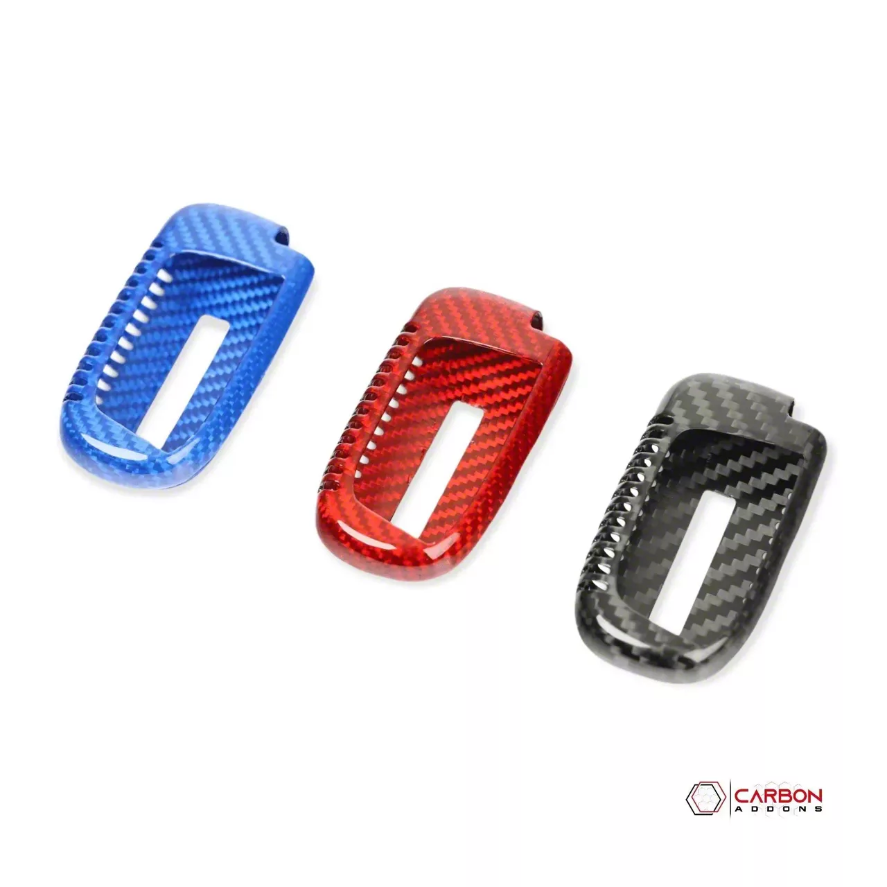 carbonaddons Key Fob Cover; Red Carbon Fiber A2S3L3-B3 (11-23 Charger)