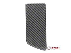 Carbonaddons Center Console Storage Compartment Cover; Glossy Carbon Fiber (14-19 Corvette C7)