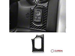 Carbonaddons Ignition Start Button Surround Trim Overlay; Black Carbon Fiber (05-13 Corvette C6)