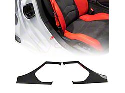 Carbonaddons Rear Door Sill Panel Covers; Carbon Fiber (20-27 Corvette C8)