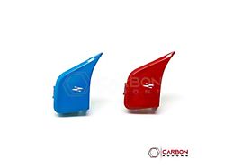 Carbonaddons Steering Wheel Z Button; Red (20-27 Corvette C8 Stingray, Z06 w/o Collision Alert Button)