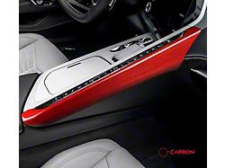 Carbonaddons Top and Bottom Portion Center Console Cover; Carbon Fiber (20-25 Corvette C8)