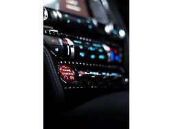 Carbonaddons Engine Start Stop Button Cover; Red Carbon Fiber (15-23 Mustang)