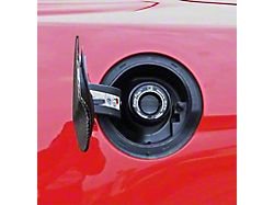 Carbonaddons Fuel Door Cover; Honey Comb Carbon Fiber (15-23 Mustang)