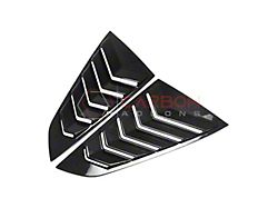 Carbonaddons Quarter Window Louvers; Carbon Fiber (24-26 Mustang Fastback)