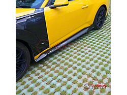 Carbonaddons Side Skirts with Winglets; Carbon Fiber (24-26 Mustang Fastback)