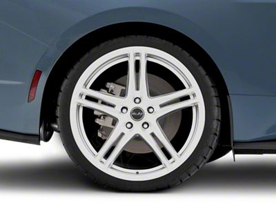 Carroll Shelby Wheels CS14 Hyper Silver Wheel; Rear Only; 20x11 (2024 Mustang)