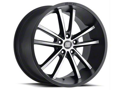 Carroll Shelby Wheels CS2 Black with Machined Face Wheel; Rear Only; 20x11 (2024 Mustang)