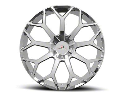 Cavallo CLV-22 Nano Chrome Wheel; Rear Only; 22x9.5; 15mm Offset (16-24 Camaro)