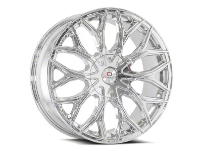 Cavallo CLV-37 Nano Chrome Wheel; Rear Only; 22x9.5; 15mm Offset (10-15 Camaro)