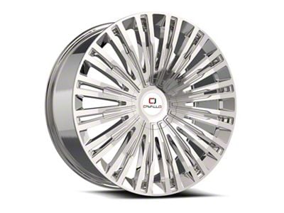 Cavallo CLV-48 Nano Chrome Wheel; Rear Only; 24x9; 18mm Offset (16-24 Camaro, Excluding SS w/ 6-Piston Front Calipers & ZL1)