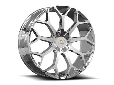 Cavallo CLV-22 Chrome Wheel; Rear Only; 22x9.5; 15mm Offset (08-23 RWD Challenger, Excluding SRT Hellcat & Widebody)