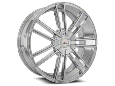 Cavallo CLV-21 Chrome Wheel; Rear Only; 22x9.5; 15mm Offset (11-23 RWD Charger, Excluding Widebody)