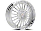Cavallo CLV-32 Nano Chrome Wheel; 20x8.5; 35mm Offset (15-23 Mustang GT w/o Performance Pack, EcoBoost, V6)